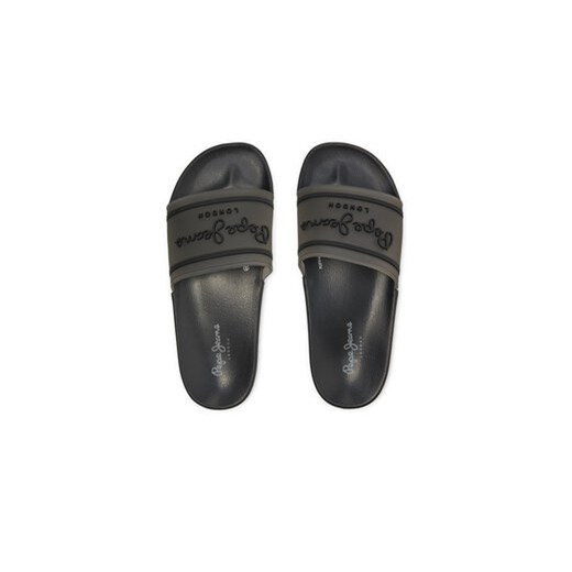Pepe Jeans Klapki Slider Translucent W PLS70147 Czarny Pepe Jeans 38 MODIVO