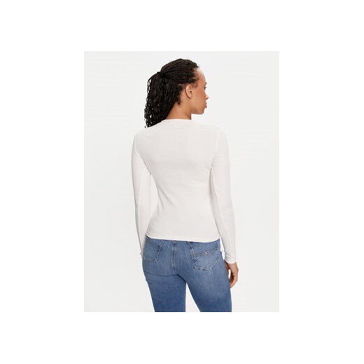Tommy Jeans Bluzka Essential DW0DW17387 Écru Slim Fit Tommy Jeans XL MODIVO
