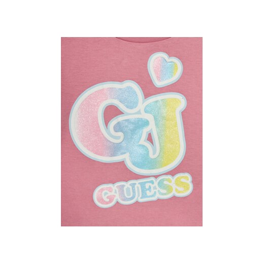 Guess T-Shirt K4RI28 K8HM0 Różowy Boxy Fit Guess 5Y MODIVO