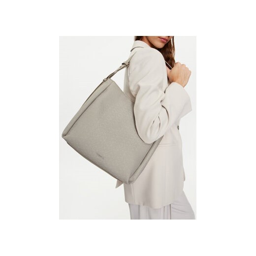 Calvin Klein Torebka Gracie K60K611663 Beżowy Calvin Klein uniwersalny MODIVO