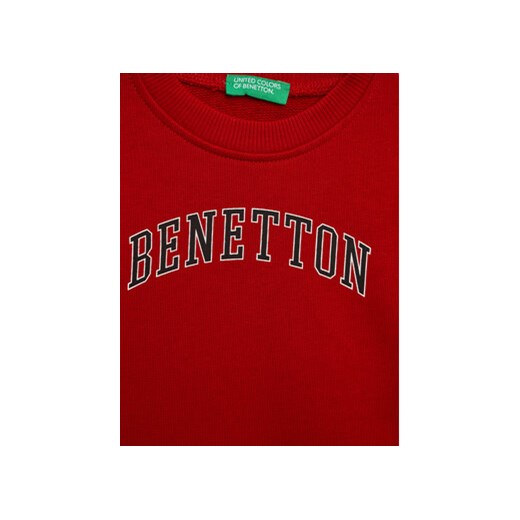 United Colors Of Benetton Bluza 3J70G10A7 Czerwony Regular Fit United Colors Of Benetton 90 MODIVO