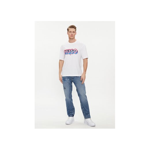 Hugo T-Shirt Nillumi 50515278 Biały Regular Fit XXL MODIVO