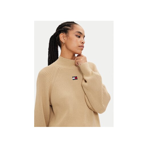 Tommy Jeans Golf Badge DW0DW19912 Beżowy Relaxed Fit Tommy Jeans XS MODIVO