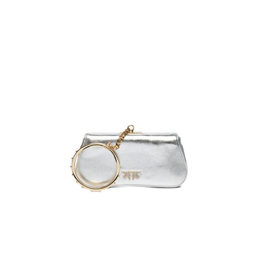 Pinko Torebka Marpesia Clutch Srebrny Pinko one size MODIVO
