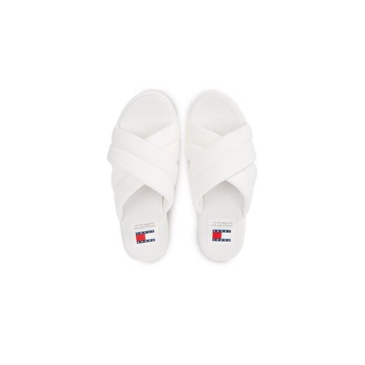 Tommy Jeans Klapki Tjw Lettering Flatform Sandal EN0EN02465 Écru Tommy Jeans 40 MODIVO