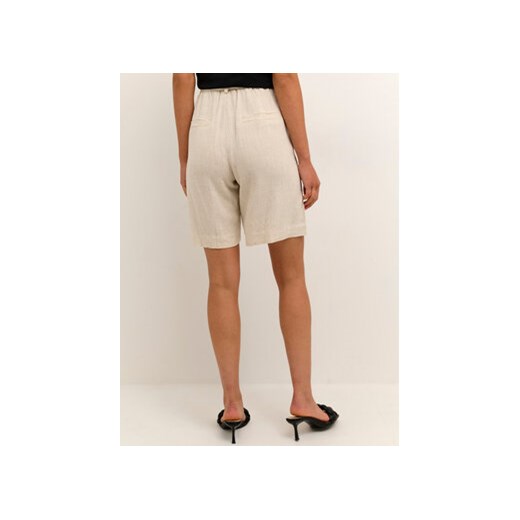 Kaffe Szorty materiałowe Liny 10505493 Beżowy Relaxed Fit Kaffe 36 MODIVO