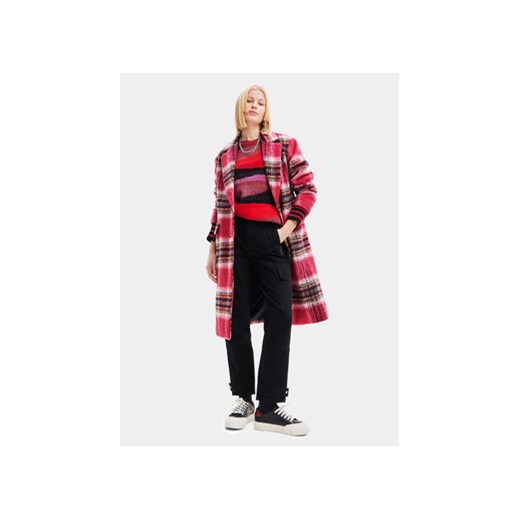 Desigual Płaszcz przejściowy 23WWEWAD Różowy Regular Fit Desigual L MODIVO