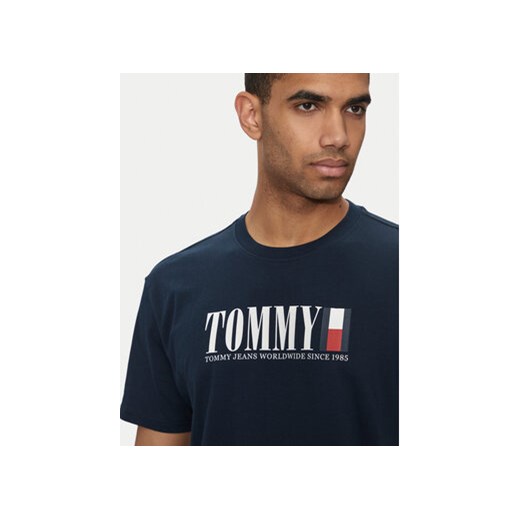 Tommy Jeans T-Shirt DNA Flag DM0DM18533 Granatowy Regular Fit Tommy Jeans S MODIVO