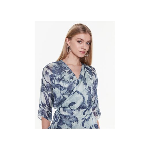 Guess Sukienka codzienna W3RK52 WCWF2 Niebieski Regular Fit Guess XS MODIVO