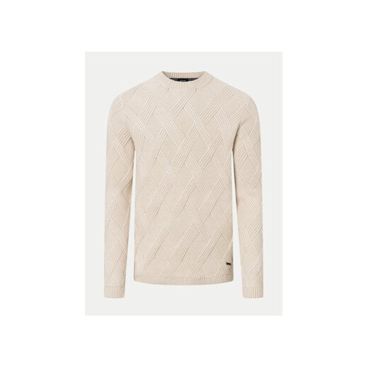 JOOP! Sweter 17 JK-28Diamondo 30043058 Écru Modern Fit Joop! L MODIVO
