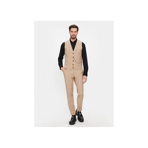 Hugo Garnitur Hesten 50509390 Beżowy Extra Slim Fit 54 MODIVO
