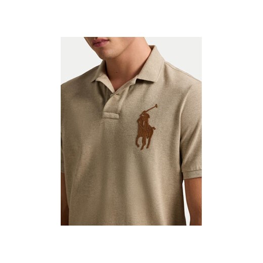 Polo Ralph Lauren Polo 710958776002 Beżowy Regular Fit Polo Ralph Lauren XL MODIVO