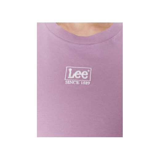 Lee T-Shirt L49EEHA39 112333683 Fioletowy Regular Fit Lee XS MODIVO