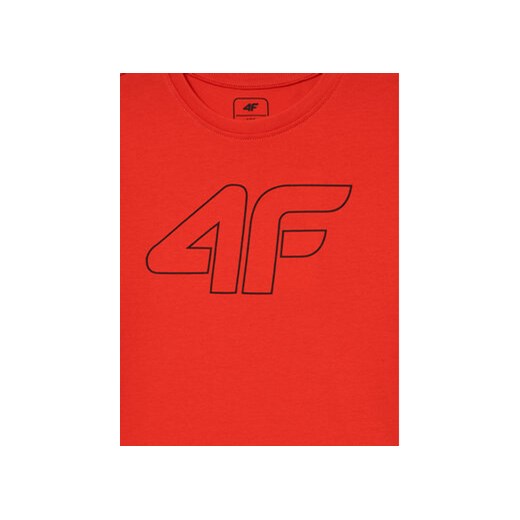 4F T-Shirt 4FJWMM00TTSHM1627 Czerwony Regular Fit 164 MODIVO