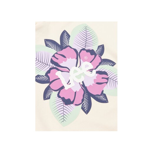 Lee Bluza Floral Oversize LEG5089 Écru Oversize Lee 10_11Y MODIVO