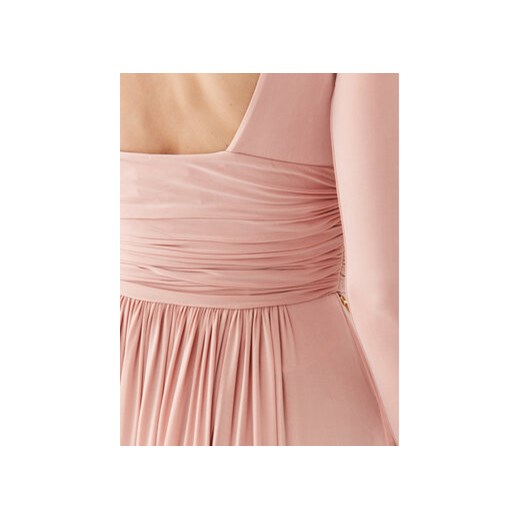 Elisabetta Franchi Sukienka wieczorowa AB-399-36E2-V800 Różowy Regular Fit Elisabetta Franchi 42 MODIVO