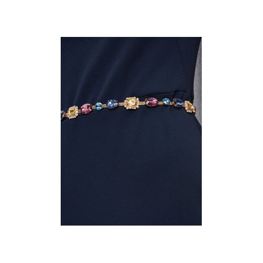 Rinascimento Sukienka wieczorowa CFC0120016003 Granatowy Regular Fit Rinascimento XL MODIVO