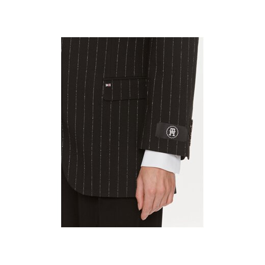 Tommy Hilfiger Marynarka Oversized Prep Pinstripe Blazer WW0WW40498 Czarny Tommy Hilfiger XS_S MODIVO