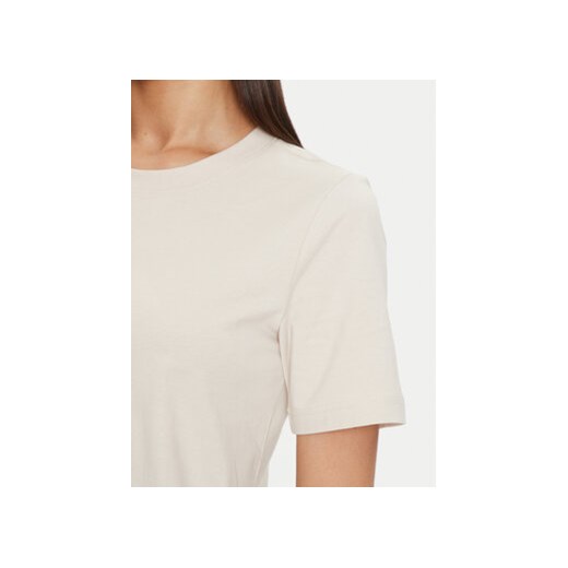 Gina Tricot T-Shirt Basic 17937 Beżowy Regular Fit Gina Tricot XL MODIVO