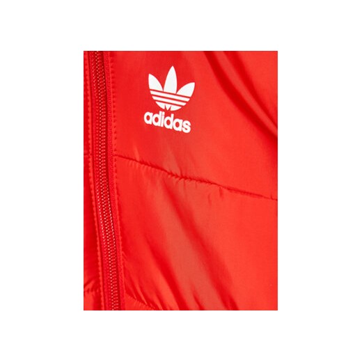 adidas Kurtka puchowa adicolor HK7452 Czerwony Regular Fit 0_3M MODIVO
