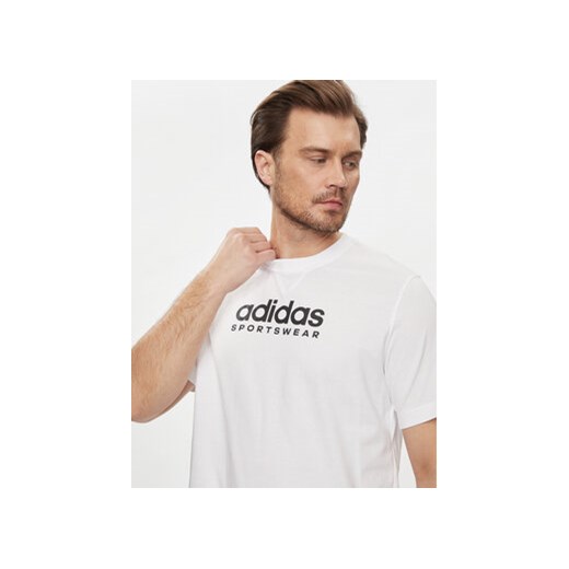adidas T-Shirt All SZN Graphic T-Shirt IC9821 Biały Loose Fit L MODIVO