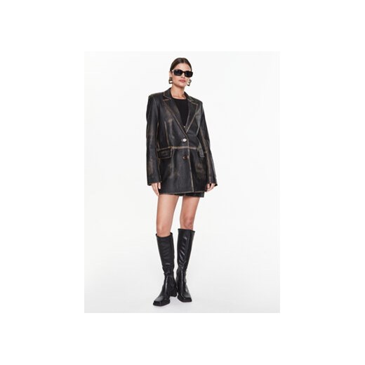 Remain Marynarka Washed Leather Boxy RM2043 Brązowy Regular Fit Remain 34 MODIVO