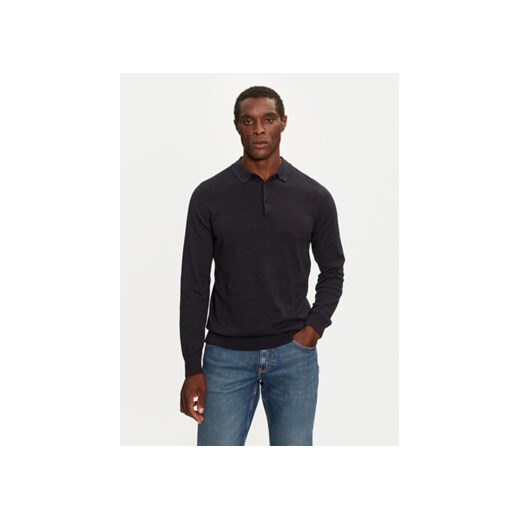 Brave Soul Sweter MK-273PLACKETC Granatowy Regular Fit ze sklepu MODIVO w kategorii Swetry męskie - zdjęcie 176853082