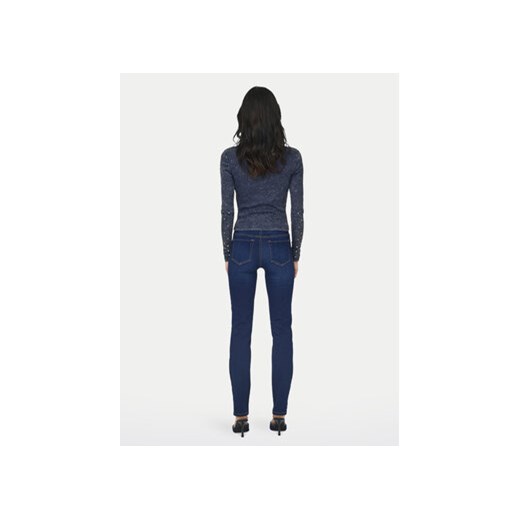 ONLY Bluzka Valerie 15326874 Granatowy Slim Fit S MODIVO