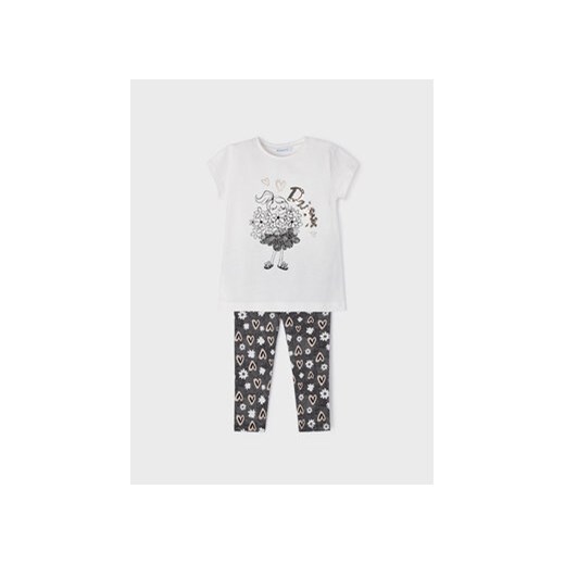 Mayoral Komplet t-shirt i legginsy 3787 Écru Mayoral 8Y MODIVO