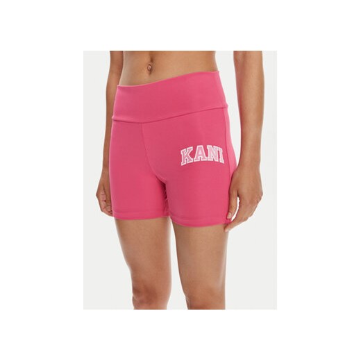 Karl Kani Szorty sportowe Small Serif 6113120 Różowy Slim Fit ze sklepu MODIVO w kategorii Szorty - zdjęcie 176857303