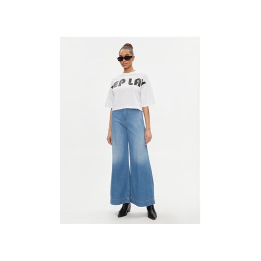 Replay T-Shirt W3798N.000.23608P Biały Relaxed Fit Replay XL MODIVO