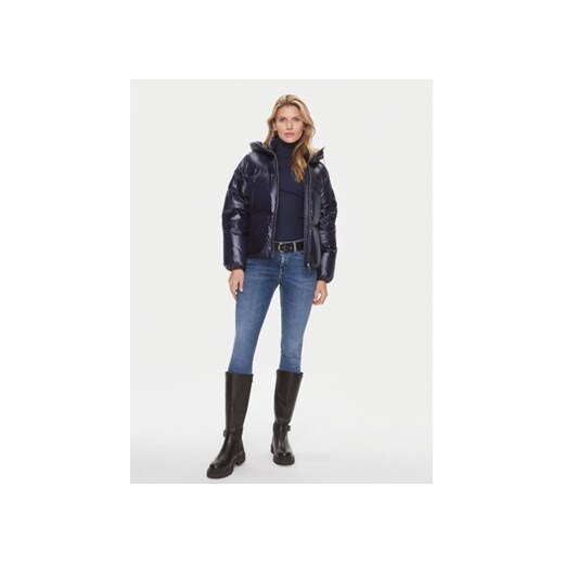 Tommy Hilfiger Kurtka puchowa New York Gloss WW0WW40836 Granatowy Relaxed Fit Tommy Hilfiger L MODIVO