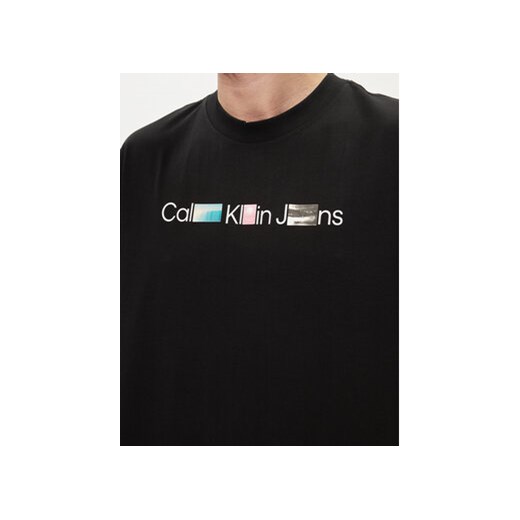 Calvin Klein Jeans T-Shirt Photoprint J30J325195 Czarny Regular Fit XS MODIVO