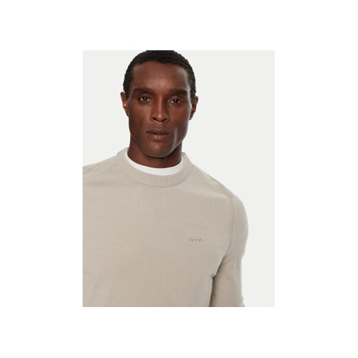 Boss Sweter Avac_C 50501762 Beżowy Regular Fit XL MODIVO