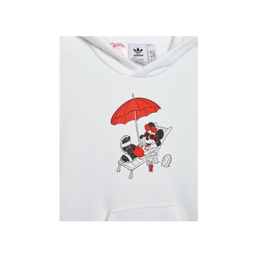 adidas Bluza Disney Mickey And Friends HF7578 Biały Relaxed Fit 15_16Y MODIVO
