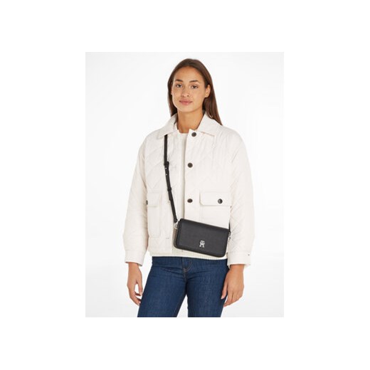 Tommy Hilfiger Torebka Th Emblem Flap Crossover AW0AW15180 Czarny Tommy Hilfiger uniwersalny MODIVO