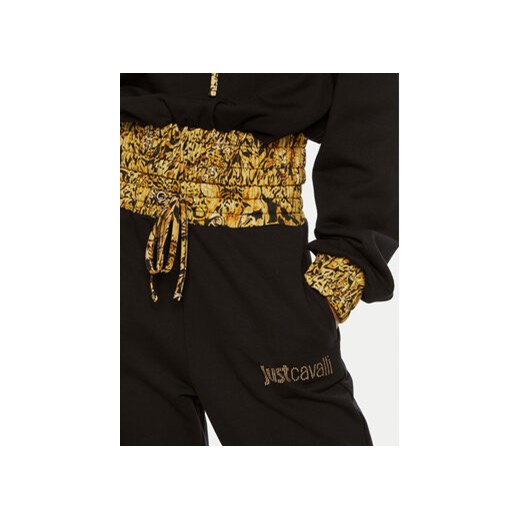 Just Cavalli Spodnie dresowe 77PAAE21 Czarny Regular Fit Just Cavalli S MODIVO