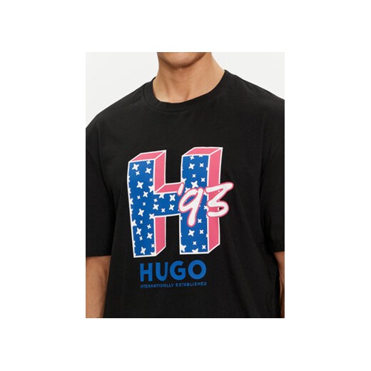 Hugo T-Shirt Nentryle 50513411 Czarny Relaxed Fit L MODIVO