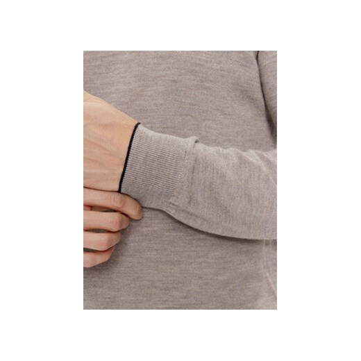 Aeronautica Militare Sweter 232MA1388L415 Beżowy Regular Fit Aeronautica Militare XL MODIVO