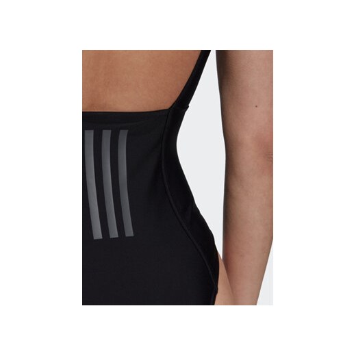 adidas Strój kąpielowy Iconisea 3-Stripes Swimsuit HI1082 Czarny Fitted Fit 36 MODIVO