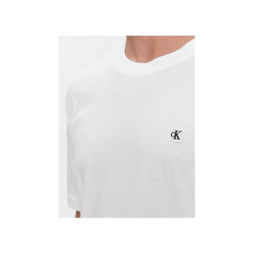 Calvin Klein Jeans T-Shirt J30J325268 Biały Regular Fit L MODIVO