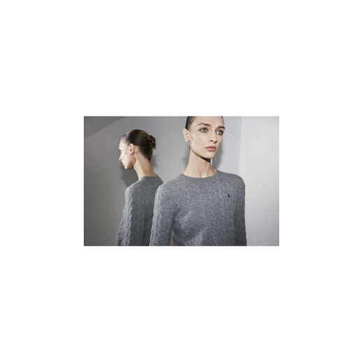 Polo Ralph Lauren Sweter 211910421013 Szary Regular Fit Polo Ralph Lauren XS MODIVO