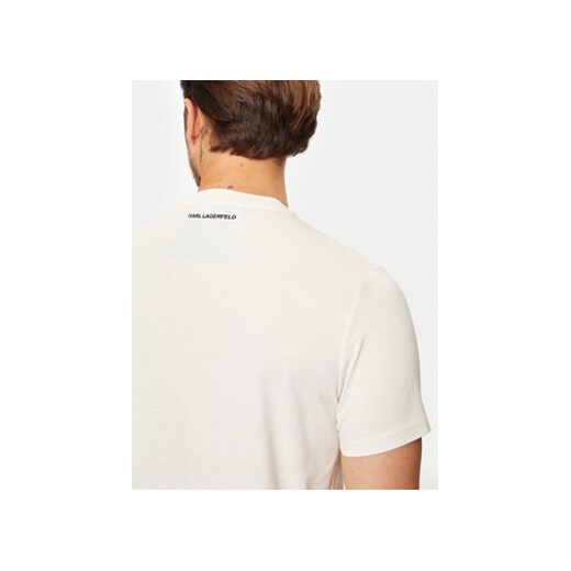 KARL LAGERFELD T-Shirt 755075 544250 Biały Regular Fit Karl Lagerfeld L MODIVO