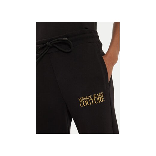 Versace Jeans Couture Spodnie dresowe 77HAAT06 Czarny Regular Fit L MODIVO