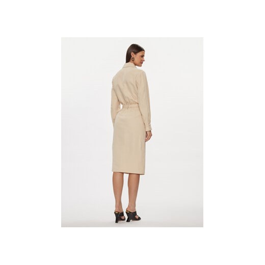 Patrizia Pepe Sukienka koszulowa 8A1251/A372-B182 Beżowy Regular Fit Patrizia Pepe 38 MODIVO
