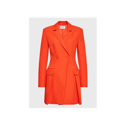 MSGM Sukienka koktajlowa 3341MDA07 227612 Pomarańczowy Regular Fit 40 MODIVO