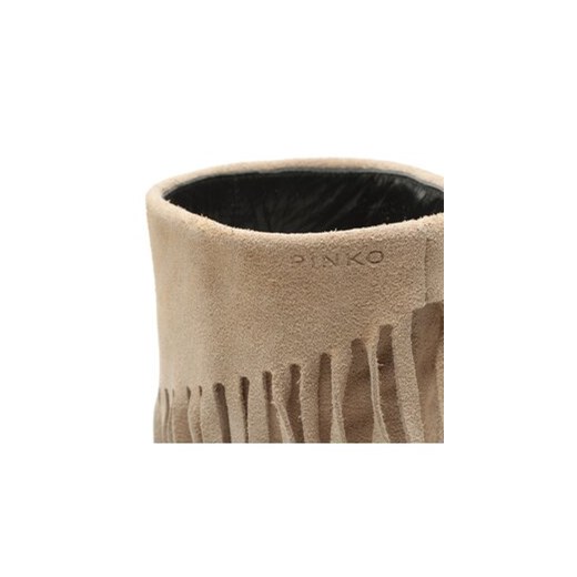 Pinko Kowbojki Olympe Tronchetto PE 23 BLKS1 100573 A0N8 Beżowy Pinko 41 MODIVO
