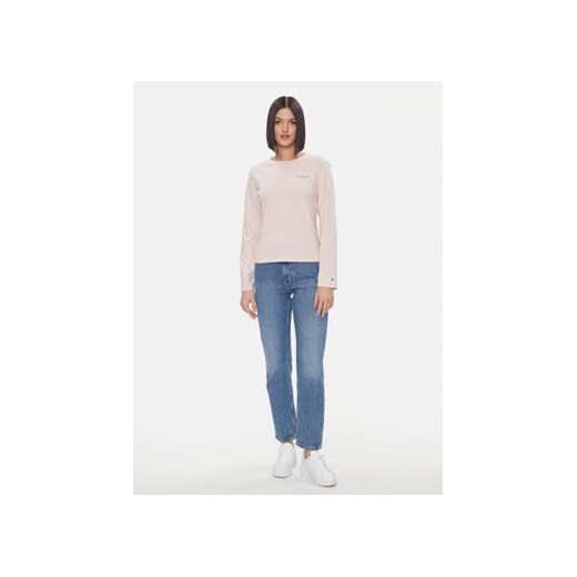 Tommy Hilfiger Bluzka Mini Corp Logo WW0WW39784 Różowy Relaxed Fit Tommy Hilfiger M MODIVO