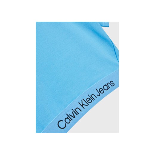 Calvin Klein Jeans T-Shirt Logo Tape IG0IG01948 Niebieski Regular Fit 16Y MODIVO