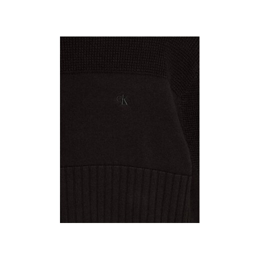 Calvin Klein Jeans Sweter Monogram IB0IB02156 Czarny Relaxed Fit 8Y MODIVO